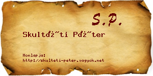 Skultéti Péter névjegykártya